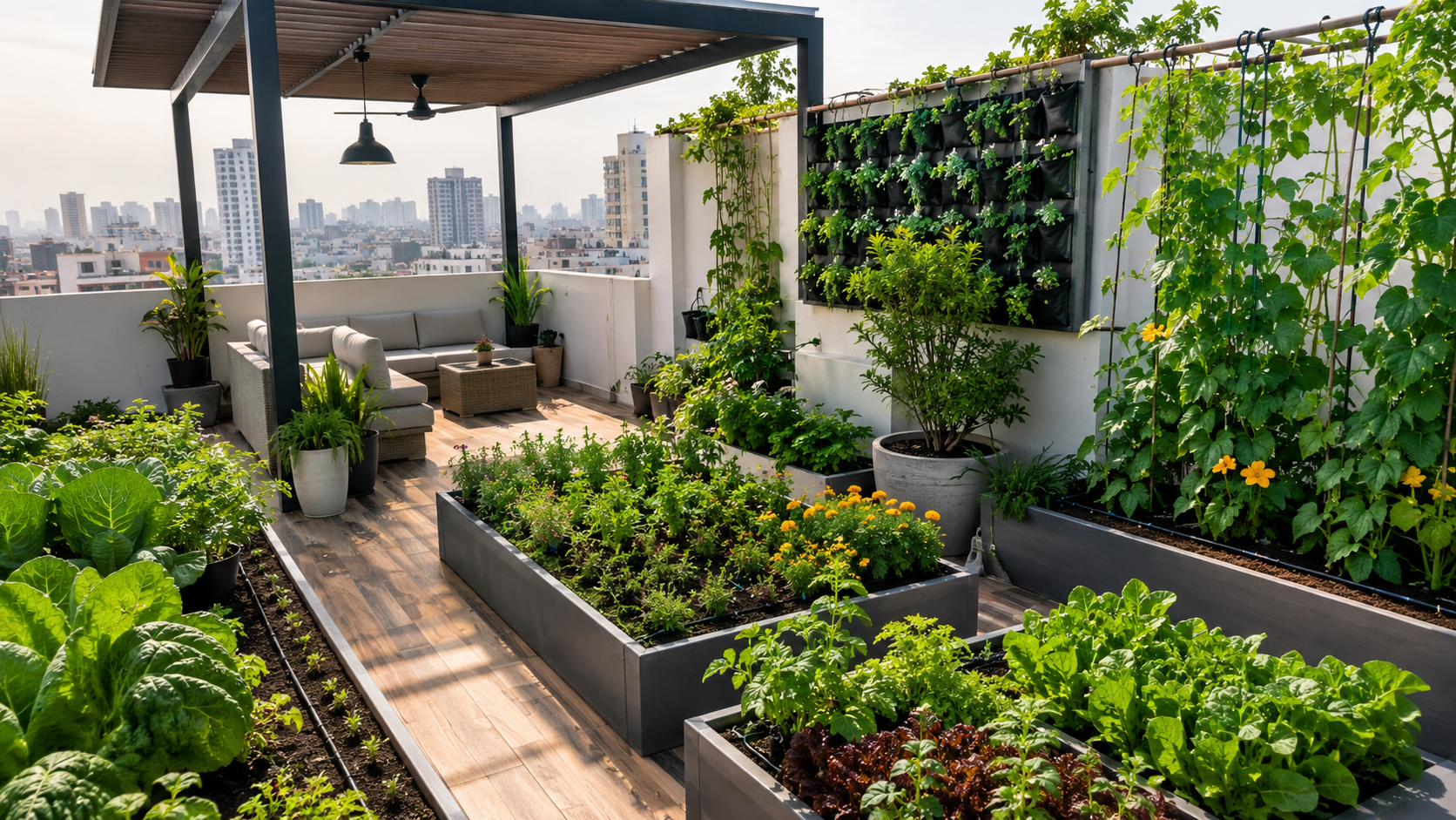 Rooftop Gardening process